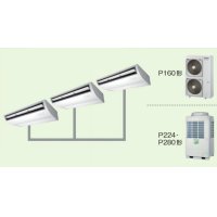 新潟・長野・石川・富山・福井・山梨・業務用エアコン　東芝　天井吊形　同時トリプル　ワイヤレス　リモコン　ACEC16076X2　P160（6馬力）　スマートエコR　三相200V　